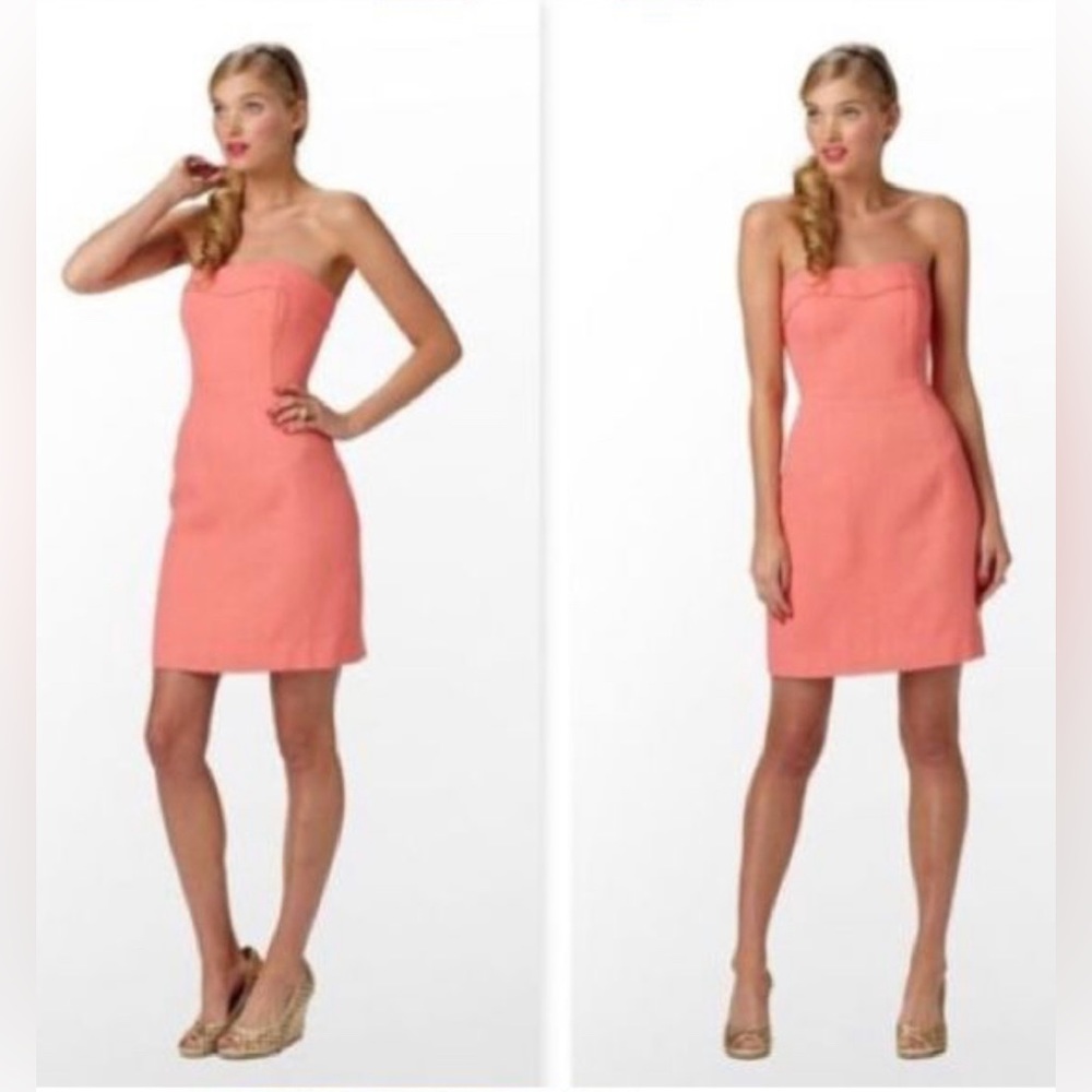 Lilly Pulitzer Coral Strapless Dress